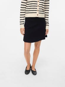Vero Moda VMSABA Vidutinio aukščio juosmuo Trumpas sijonas -Black - 10325944