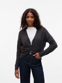 Vero Moda VMLEFILE Pullover -Dark Grey Melange - 10325949