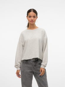 Vero Moda SNLOA Sweatshirt -Super Light Grey Melange - 10326144