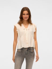 Vero Moda VMFLORA Top -Snow White - 10326171