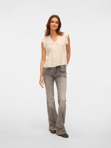 Vero Moda VMFLORA Top -Snow White - 10326171