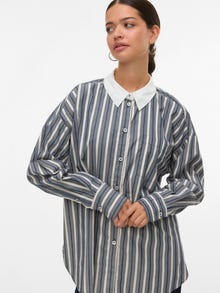 Vero Moda Ruumikas lõige Särgikrae Nööpidega mansetid Särk -Dark Sapphire - 10326180