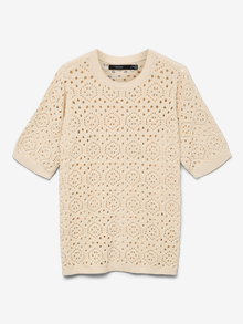 Vero Moda VMCBERRY Sweter -Birch - 10326237