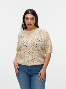 Vero Moda VMCBERRY Sweter -Birch - 10326237
