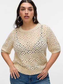 Vero Moda VMCBERRY Sweter -Birch - 10326237