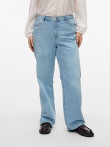 Vero Moda VMCTESSA Vita alta Wide Leg Fit Jeans -Light Blue Denim - 10326266