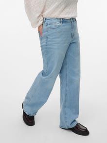 Vero Moda VMCTESSA Vita alta Wide Leg Fit Jeans -Light Blue Denim - 10326266