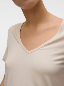 Vero Moda VMPEPPER T-skjorte -Birch - 10326282