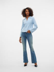 Vero Moda VMSIGI Tiro bajo Corte flared Vaqueros -Medium Blue Denim - 10326296