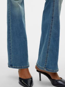 Vero Moda VMSIGI Tiro bajo Corte flared Vaqueros -Medium Blue Denim - 10326296