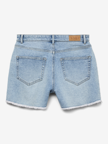 Vero Moda Tavapärane lõige Kõrge värvel Lühikesed püksid -Light Blue Denim - 10326307