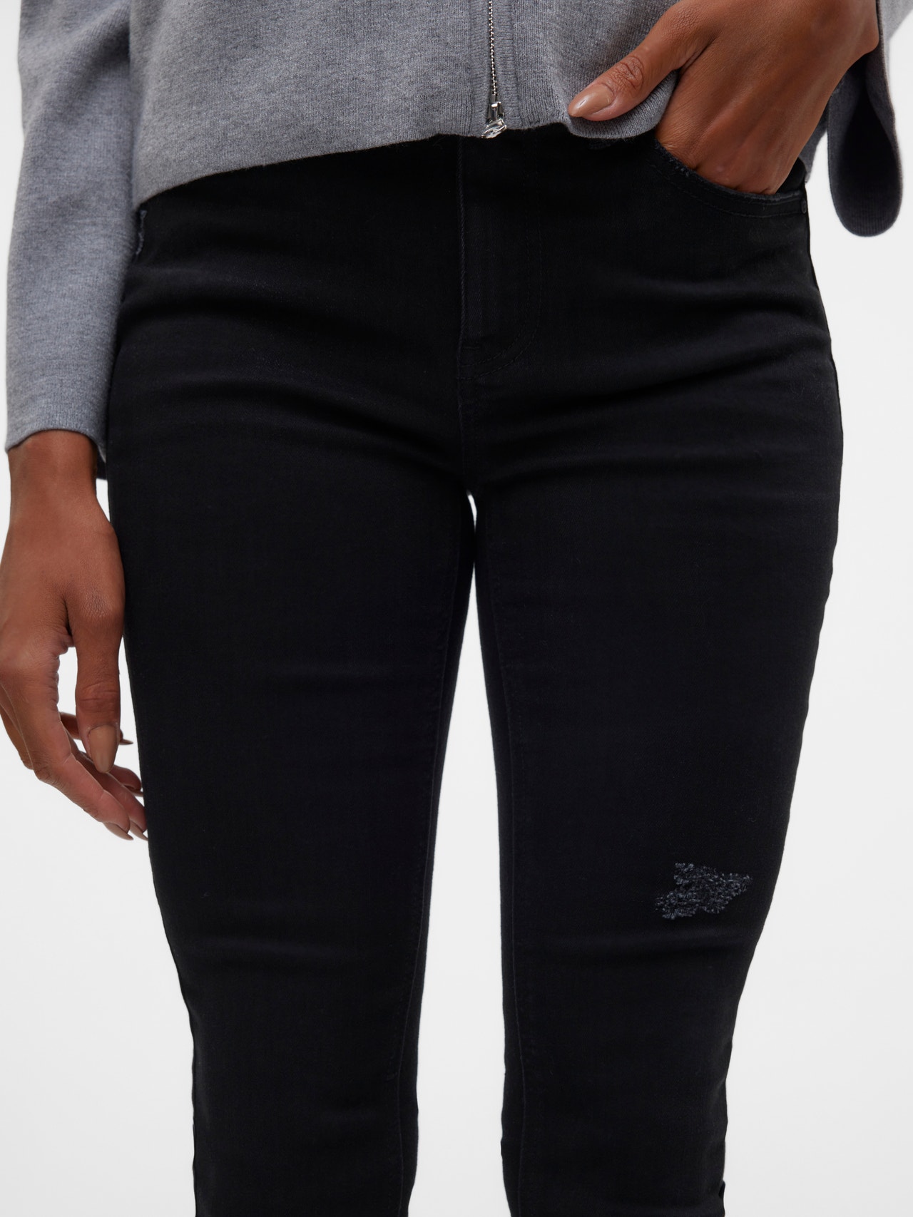 VMFLASH Mid rise Skinny Fit Jeans | Black | Vero Moda®