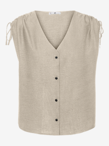 Vero Moda VMMELANEY Topit -Oatmeal - 10326313