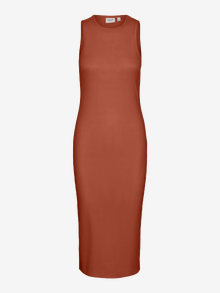 Vero Moda VMVIOLET Midikleid -Burnt Brick - 10326388