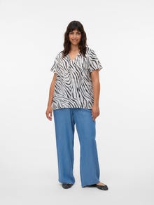 Vero Moda VMCBREE High waist Trousers -Medium Blue Denim - 10326398