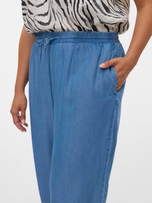 Vero Moda VMCBREE High waist Trousers -Medium Blue Denim - 10326398