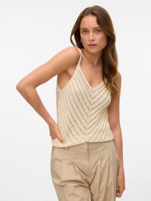 Vero Moda VMPERU Megzti marškinėliai -Birch - 10326463