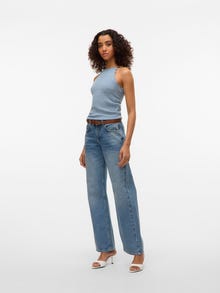 Vero Moda AWPANAMA Strikket top -Dusty Blue - 10326562