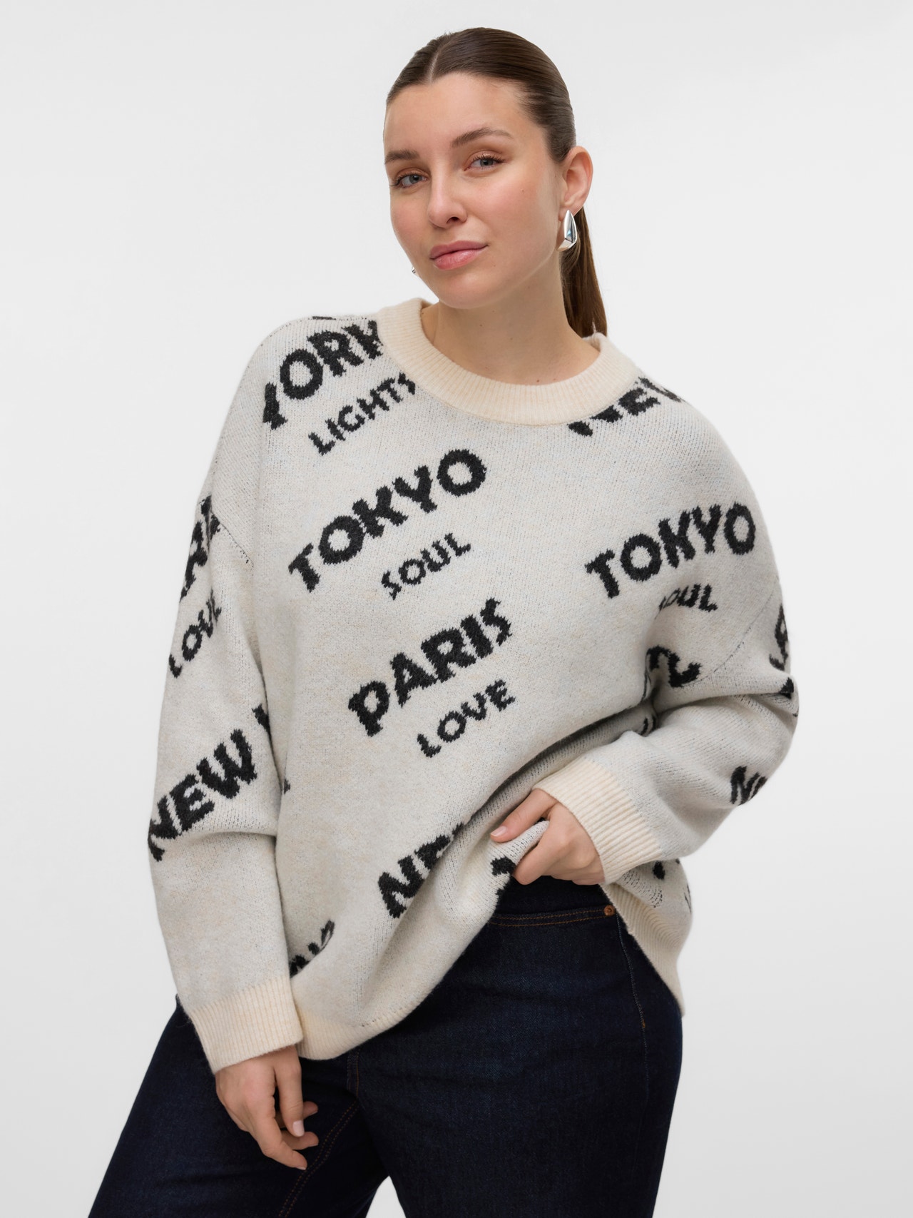 Vero Moda VMCNEWCITY Pullover -Birch - 10326585