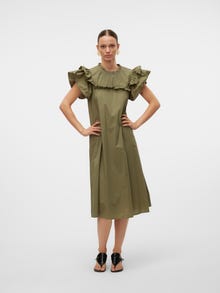 Vero Moda VMSIV Sukienka midi -Olivine - 10326599