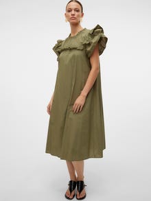 Vero Moda VMSIV Sukienka midi -Olivine - 10326599