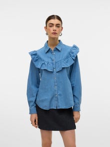 Vero Moda VMULI Denimskjorte -Light Blue Denim - 10326688
