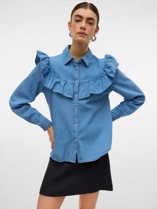 Vero Moda VMULI Denimskjorte -Light Blue Denim - 10326688