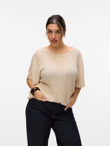 Vero Moda VMCBARBADOS Sweter -Oatmeal - 10326718