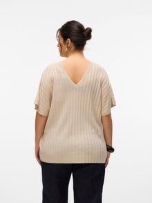 Vero Moda VMCBARBADOS Sweter -Oatmeal - 10326718