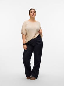 Vero Moda VMCBARBADOS Sweter -Oatmeal - 10326718