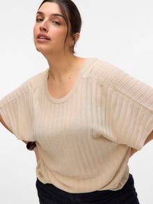 Vero Moda VMCBARBADOS Sweter -Oatmeal - 10326718