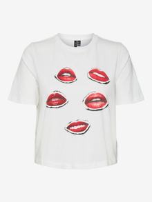 Vero Moda VMELENA T-Shirt -Snow White - 10326789