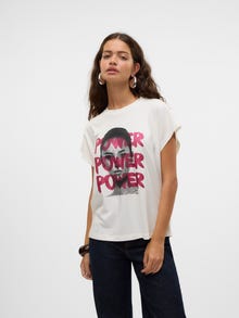 Vero Moda VMVIA T-skjorte -Snow White - 10326790