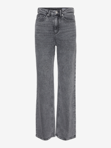 Vero Moda VMCTESSA Tiro alto Corte wide leg Vaqueros -Medium Grey Denim - 10326885