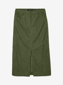Vero Moda VMVILJA Hohe Taille Midirock -Olive Night - 10326922