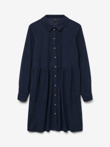 Vero Moda VMVILJA vestito di velluto -Navy Blazer - 10326942