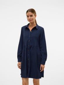 Vero Moda VMVILJA vestito di velluto -Navy Blazer - 10326942