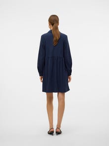 Vero Moda VMVILJA vestito di velluto -Navy Blazer - 10326942