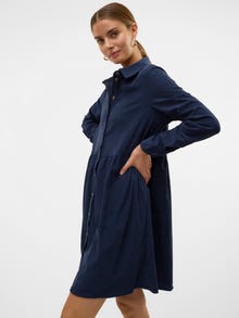 Vero Moda VMVILJA vestito di velluto -Navy Blazer - 10326942