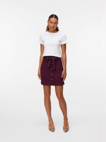 Vero Moda VMVILJA High waist Short skirt -Winetasting - 10326949