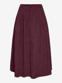 Vero Moda VMVIENNA High waist velvet skirt -Winetasting - 10326951