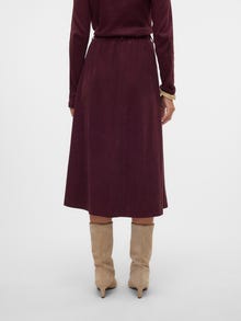 Vero Moda VMVIENNA High waist velvet skirt -Winetasting - 10326951