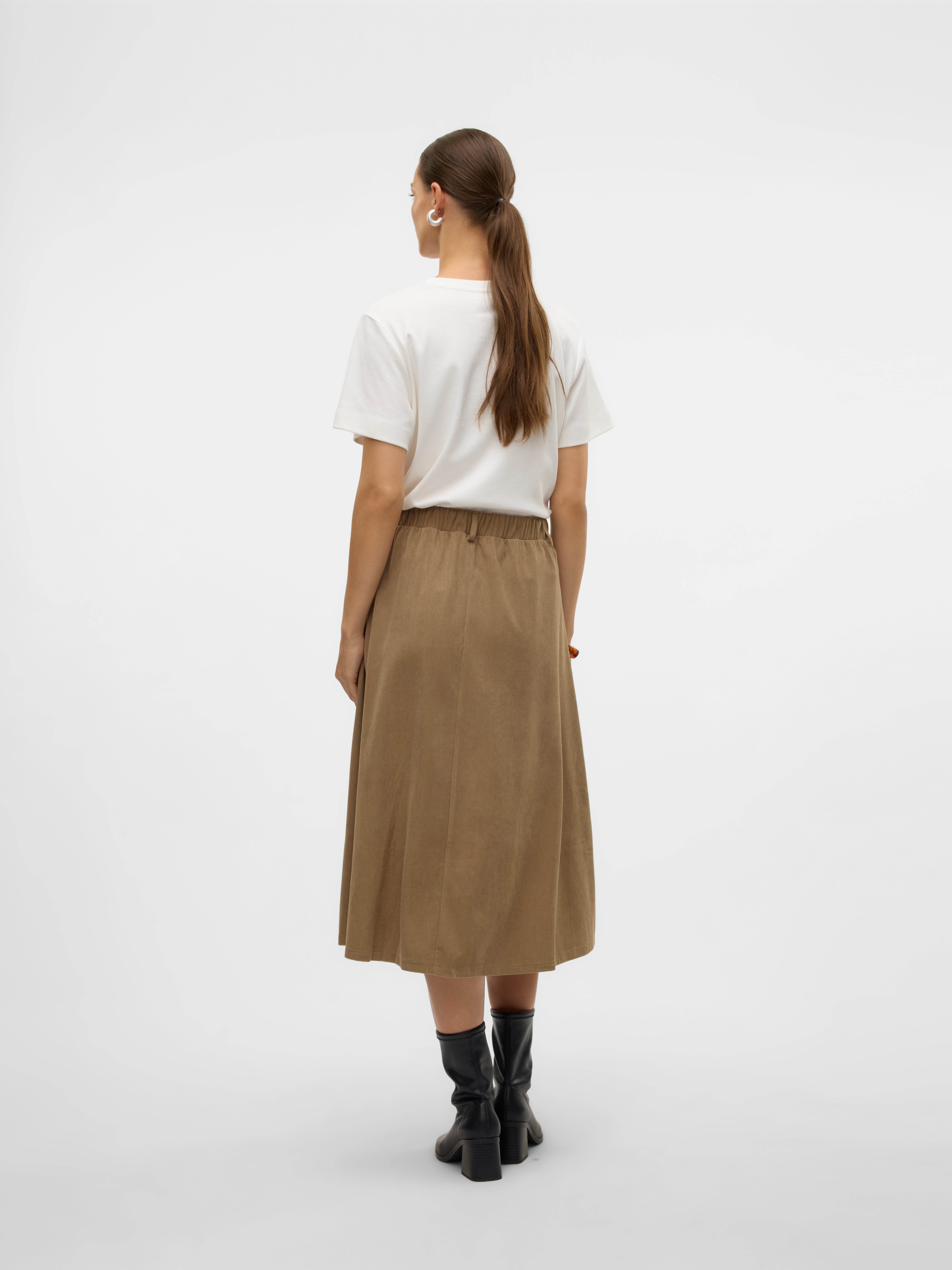 Asos Design Minigonna Di Velluto Gonna Di Velluto Marrone VMVIENNA