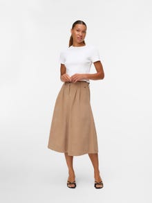 Vero Moda VMVIENNA High waist fluwelen rok -Silver Mink - 10326951