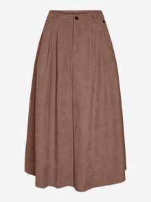 Vero Moda VMVIENNA High waist fluwelen rok -Cognac - 10326951