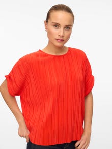 Vero Moda VMAURORA T-shirt -Fiery Red - 10327037