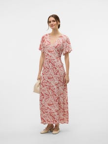 Vero Moda VMBALI Langes Kleid -Marsala - 10327057