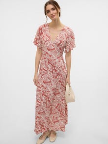 Vero Moda VMBALI Long dress -Marsala - 10327057