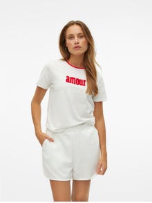 Vero Moda VMCLARASOFIE T-Shirt -Snow White - 10327085