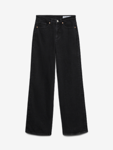 Vero Moda VMTESSA Taille haute Wide Leg Fit Jeans -Dark Grey Denim - 10327087